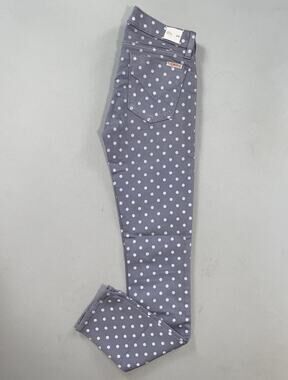 Hudson Krista Ankle Super Skinny Lightweight Canvas Jeans. Polka Dot, Women's 24